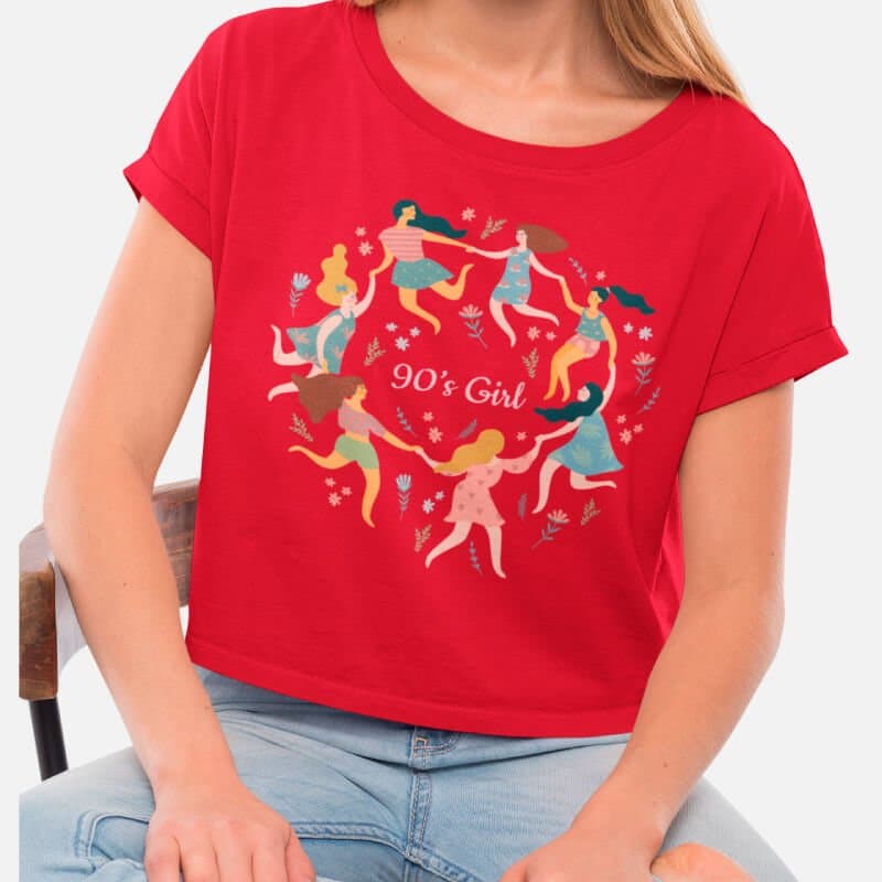90's Girl - Crop Top - Image 3