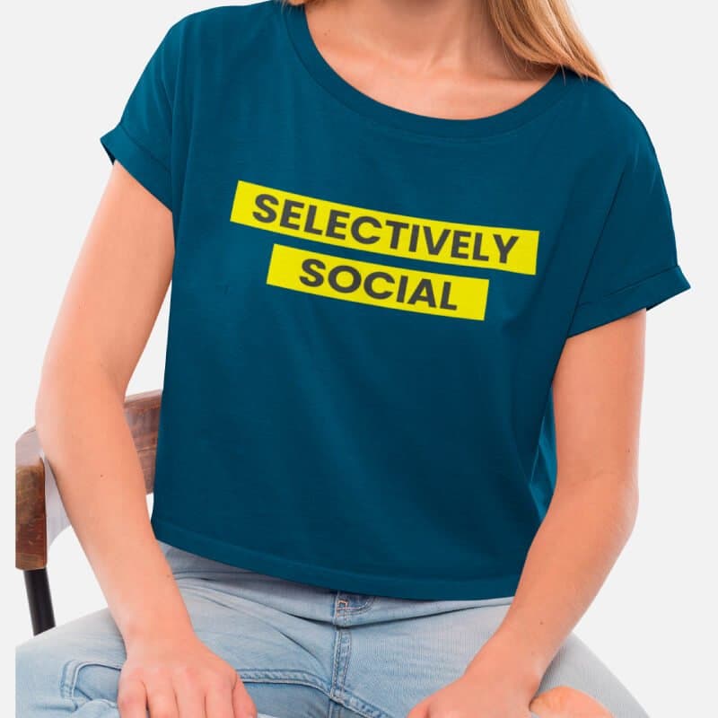 Selectively Social - Crop Top