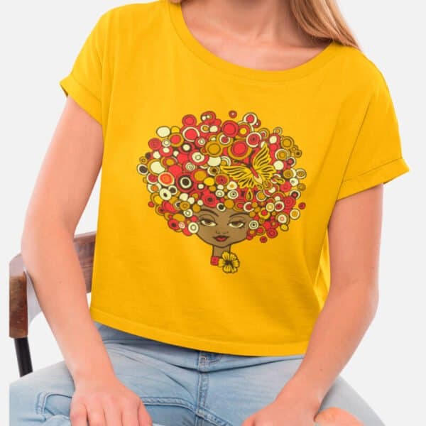 Afro American Girl – Crop Top