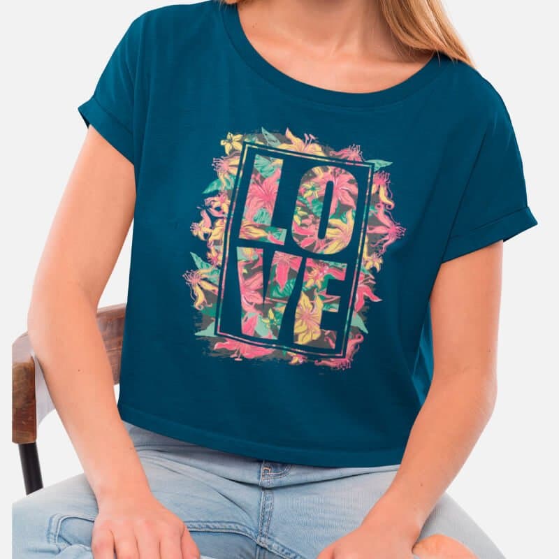 Love Emblem - Crop Top - Image 4