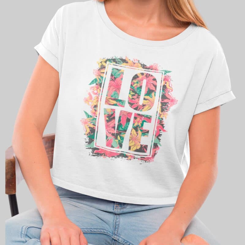 Love Emblem - Crop Top - Image 3