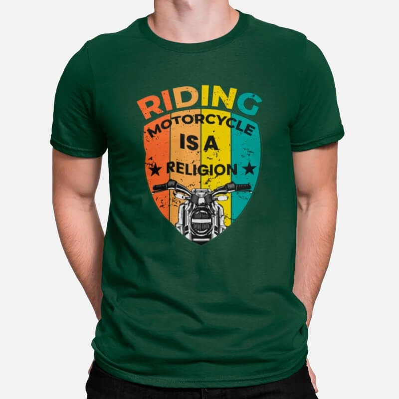 Riding is a Religion - Men's T-Shirts - Image 3