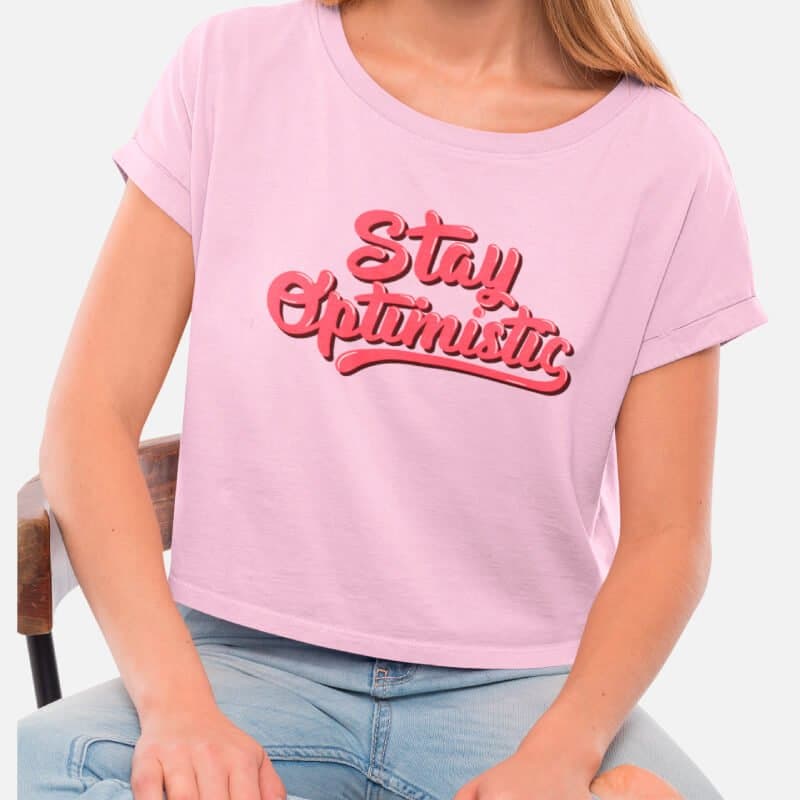 Stay Optimistic - Crop Top - Image 4
