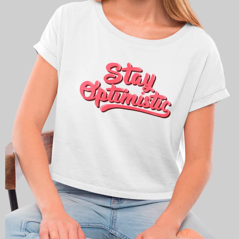 Stay Optimistic - Crop Top - Image 3