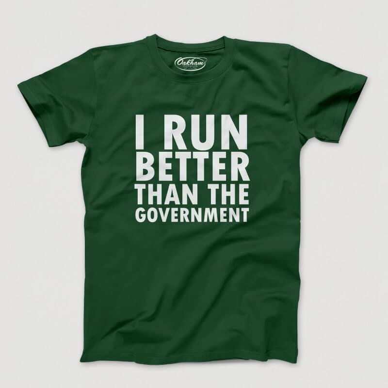 I Run Better Than The Government - Men's T-Shirts - Image 3
