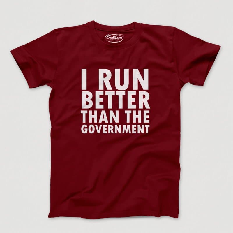 I Run Better Than The Government - Men's T-Shirts - Image 4