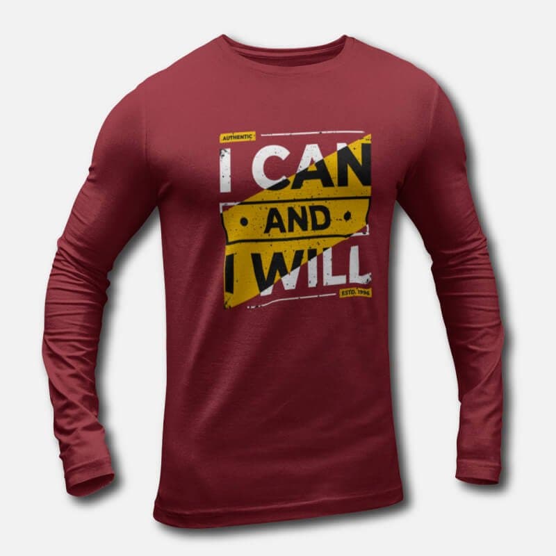 I can and I will - Men's Long Sleeve T-Shirts - Image 2