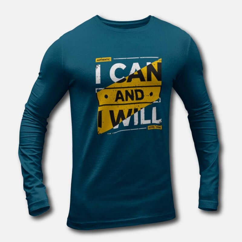 I can and I will - Men's Long Sleeve T-Shirts - Image 5