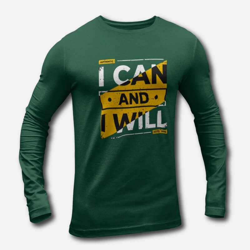 I can and I will - Men's Long Sleeve T-Shirts - Image 4