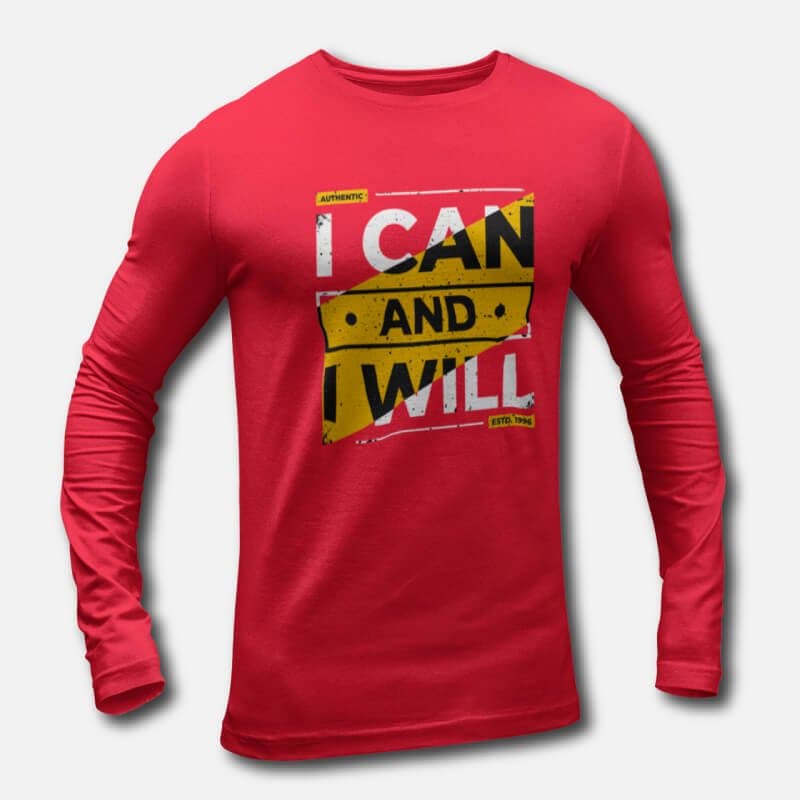 I can and I will - Men's Long Sleeve T-Shirts - Image 3