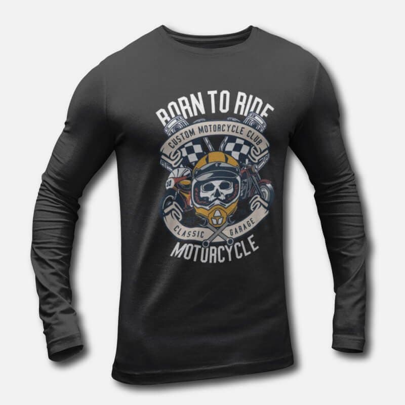 Born to Ride - Men's Long Sleeve T-Shirts - Image 2