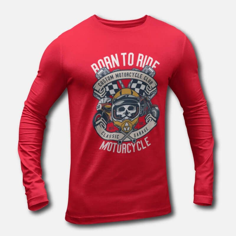 Born to Ride - Men's Long Sleeve T-Shirts - Image 3
