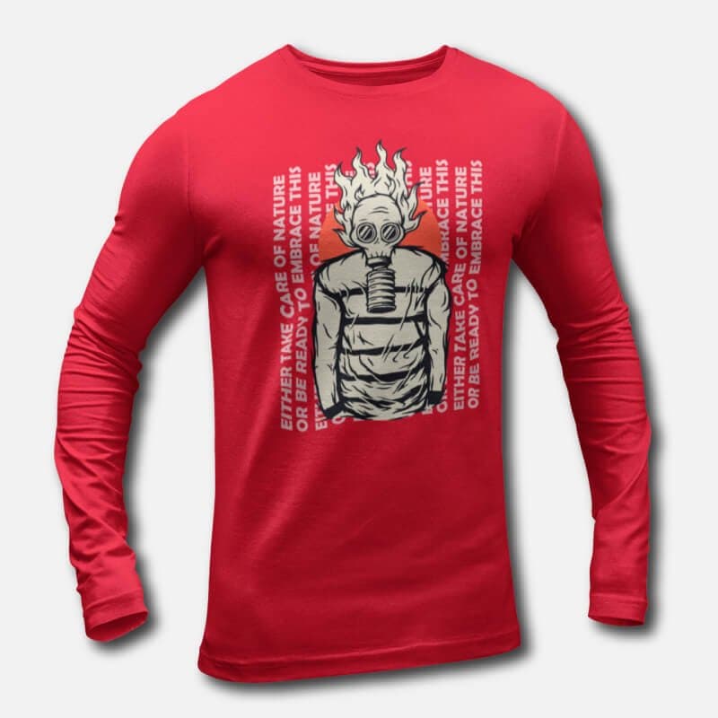 Care for Nature - Men's Long Sleeve T-Shirts - Image 3