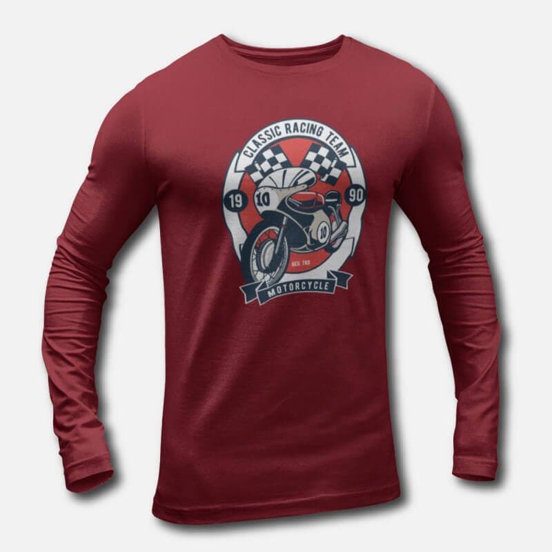 Classic Racing Team - Men's Long Sleeve T-Shirts - Image 2