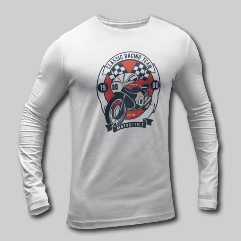 Classic Racing Team - Men's Long Sleeve T-Shirts - Image 3