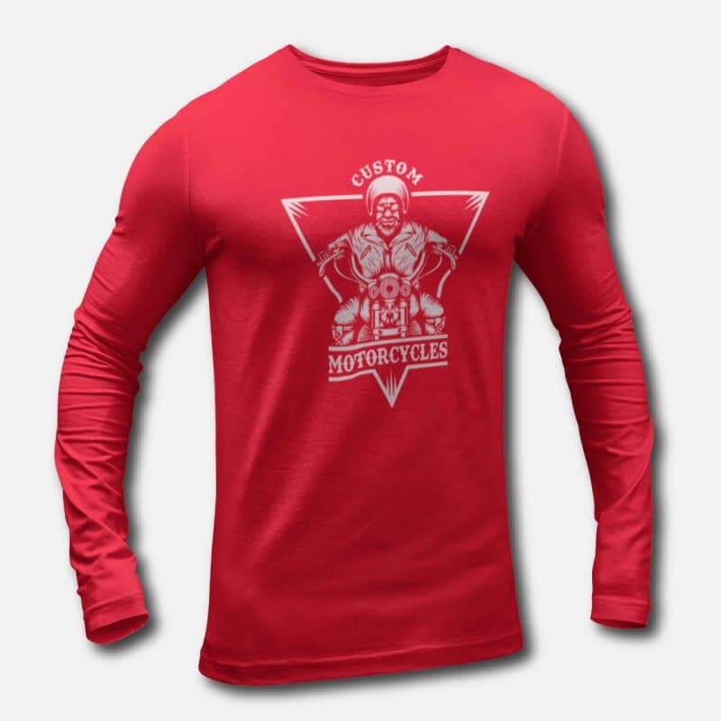 Custom Motorcycles - Men's Long Sleeve T-Shirts - Image 3