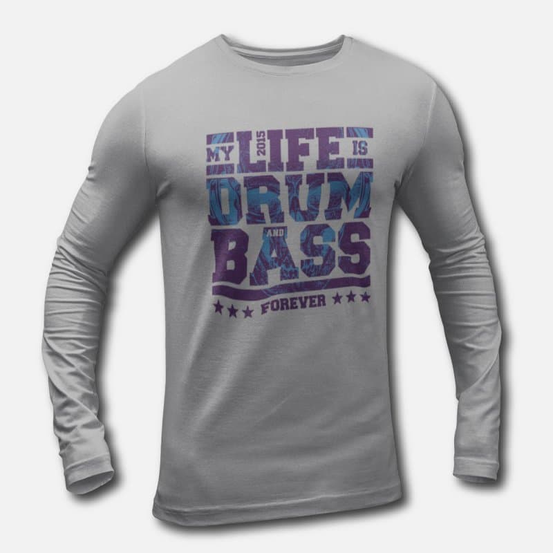 Drum & Bass V.1 - Men's Long Sleeve T-Shirts - Image 2