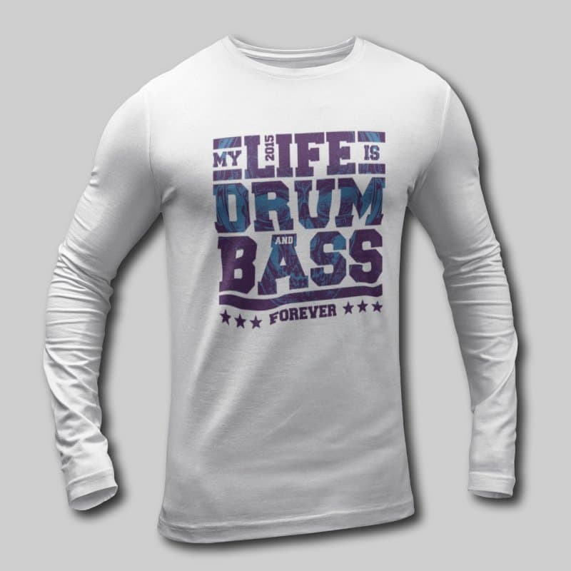 Drum & Bass V.1 - Men's Long Sleeve T-Shirts