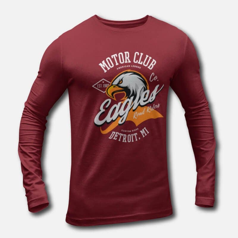 Eagles Motor Club - Men's Long Sleeve T-Shirts - Image 2