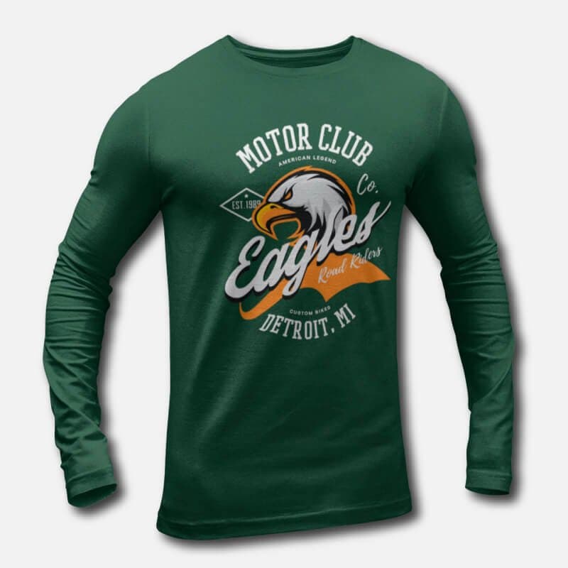 Eagles Motor Club - Men's Long Sleeve T-Shirts - Image 4