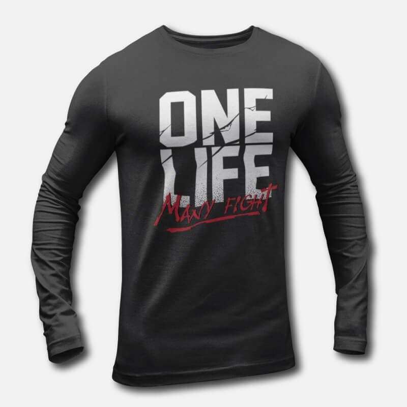 One Life Many Fight - Men's Long Sleeve T-Shirts