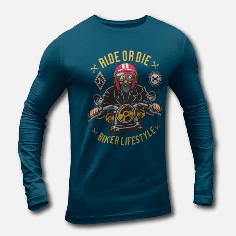 Ride or Die - Men's Long Sleeve T-Shirts - Image 4
