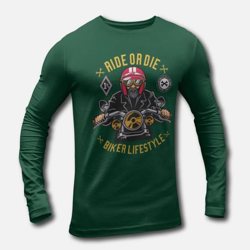 Ride or Die - Men's Long Sleeve T-Shirts - Image 3
