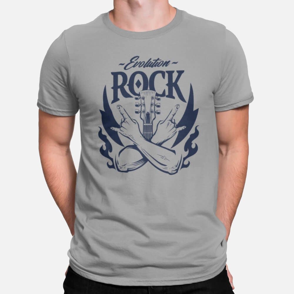 Rock Evolution - Men's T-Shirts - Image 5