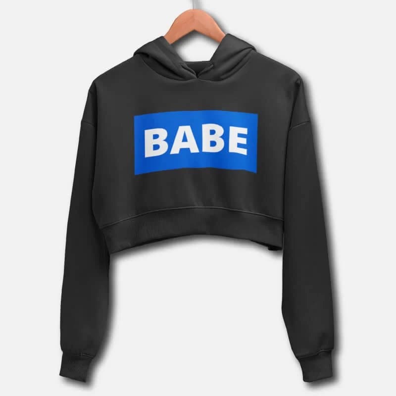 Babe - Crop Hoodies - Image 5