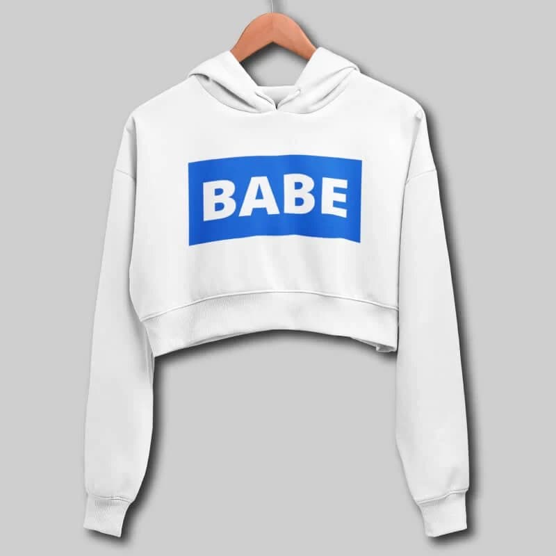 Babe - Crop Hoodies