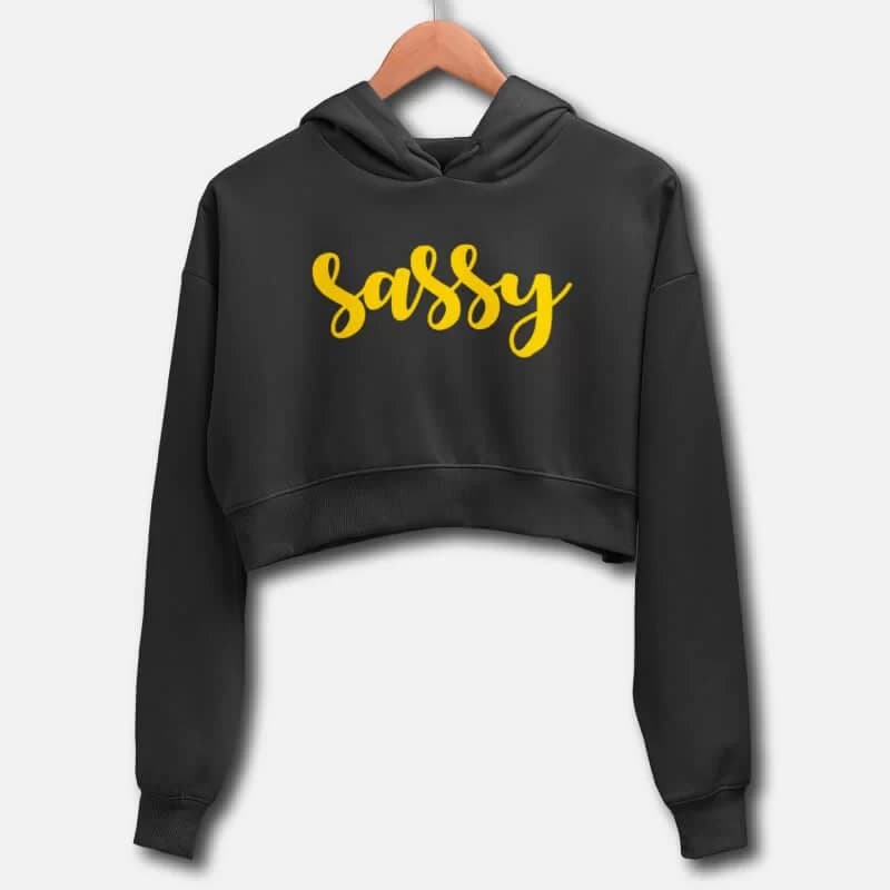 Sassy - Crop Hoodies - Image 5