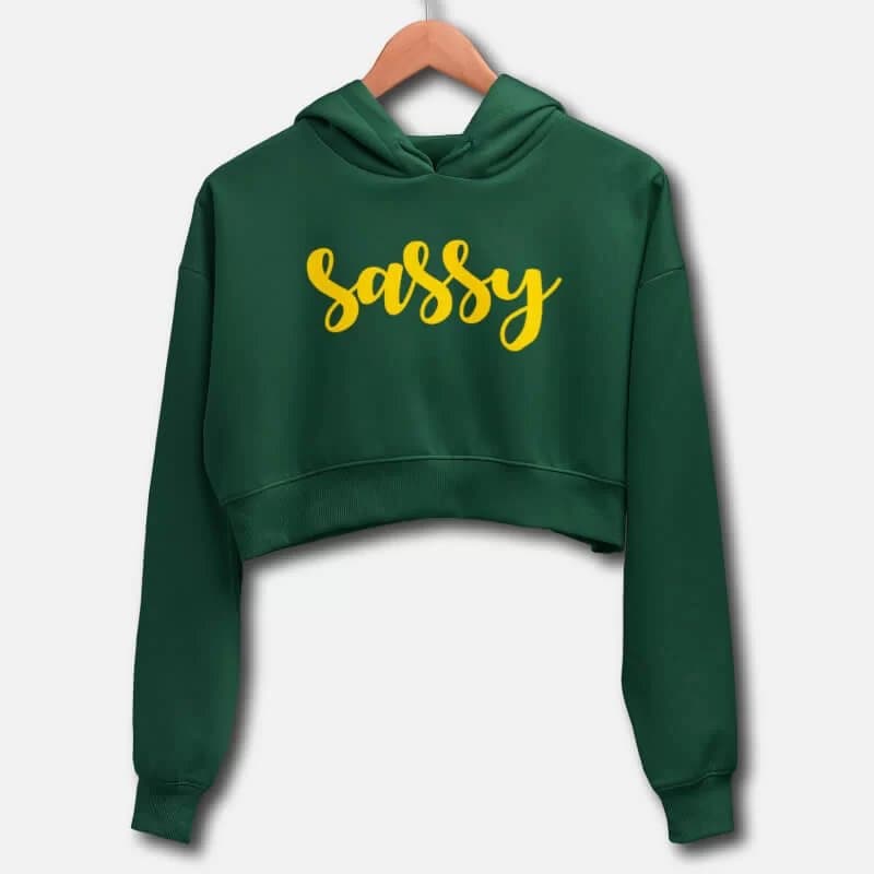 Sassy - Crop Hoodies - Image 4