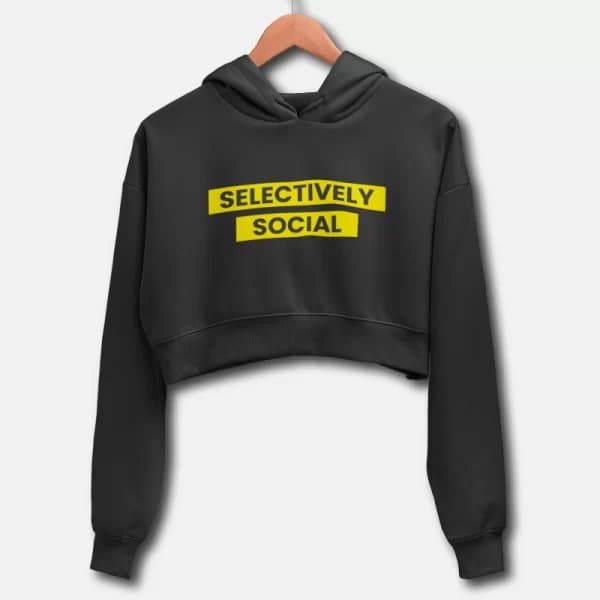 Selectively Social – Crop Hoodies