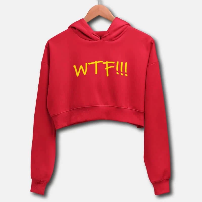 WTF! - Crop Hoodies - Image 4