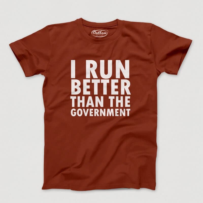 I Run Better Than The Government - Men's T-Shirts - Image 2