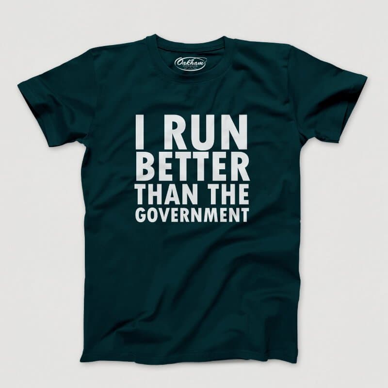 I Run Better Than The Government - Men's T-Shirts - Image 5
