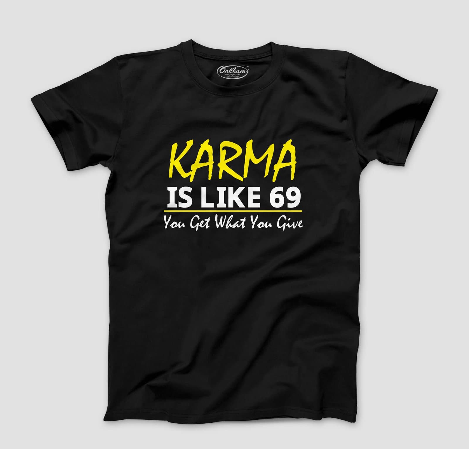 Karma is Like 69 - Men's T-Shirts - Image 2