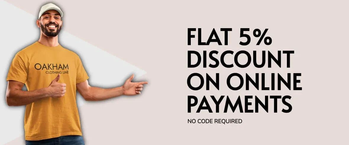 Every prepaid order will get a flat discount of 5%. No code is needed!