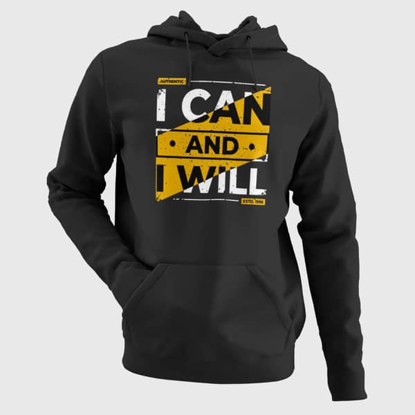 I Can An I Will - Men's Hoodies - Image 2