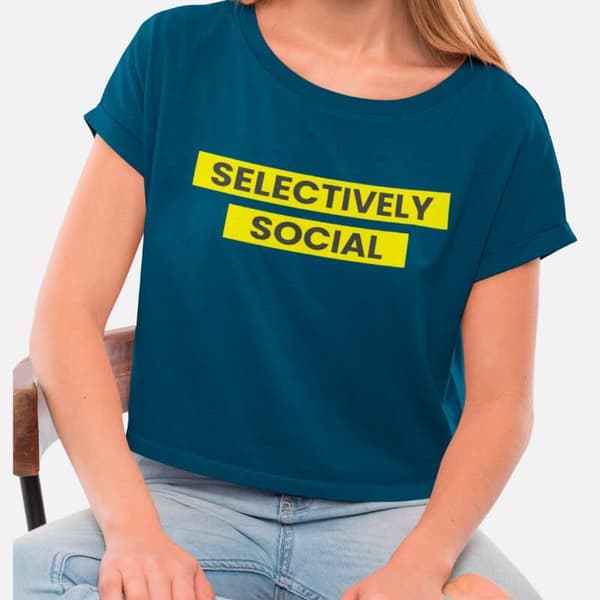 Selectively Social - Crop Top