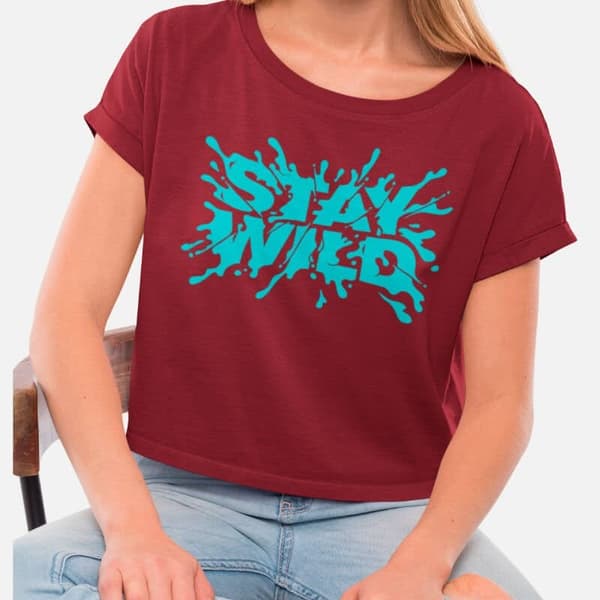 Stay Wild - Crop Top - Image 2