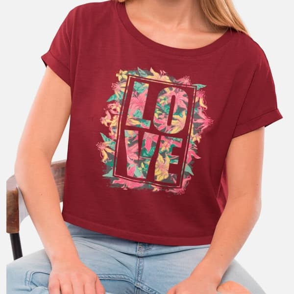 Love Emblem - Crop Top - Image 2