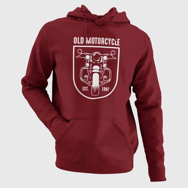Old Motorcycle 1987 - Men's Hoodies - Image 2