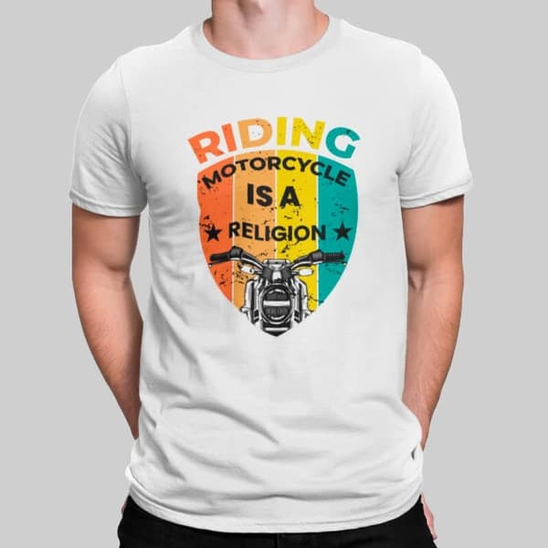 Riding is a Religion - Men's T-Shirts - Image 2