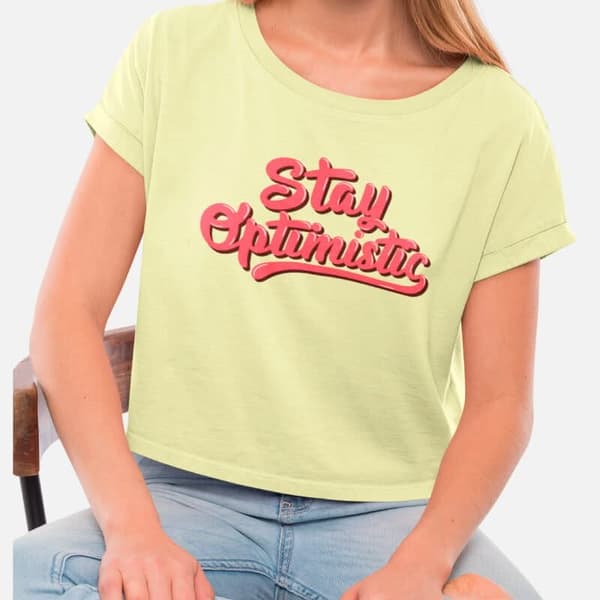 Stay Optimistic - Crop Top - Image 2