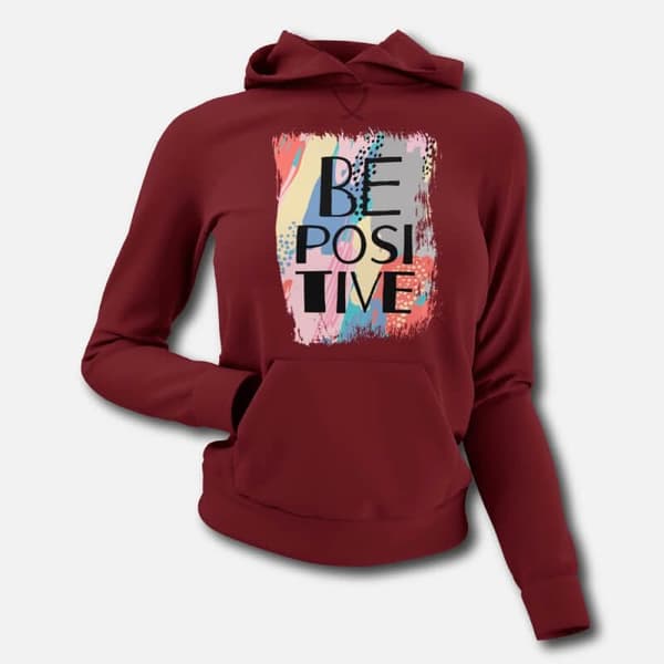 Be Positive - Women's Hoodies - Image 2