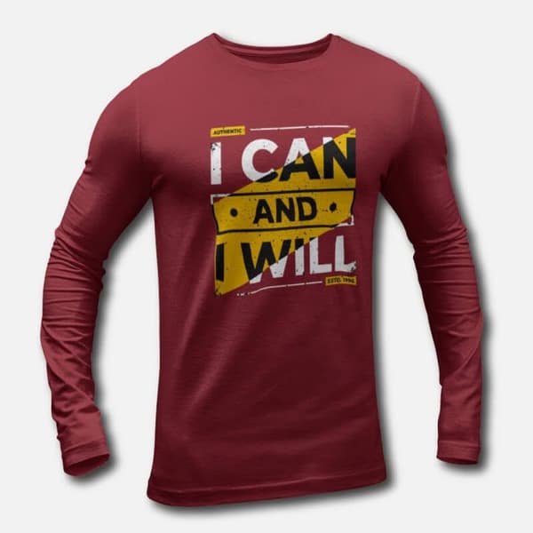 I can and I will - Men's Long Sleeve T-Shirts - Image 2