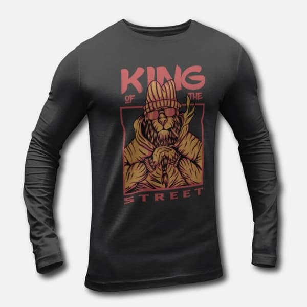 King Of The Street - Men's Long Sleeve T-Shirts - Image 2