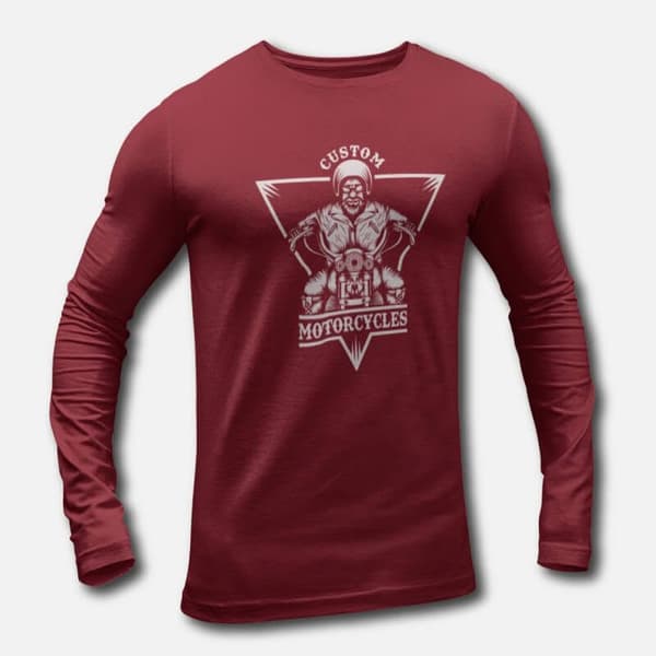 Custom Motorcycles - Men's Long Sleeve T-Shirts - Image 2