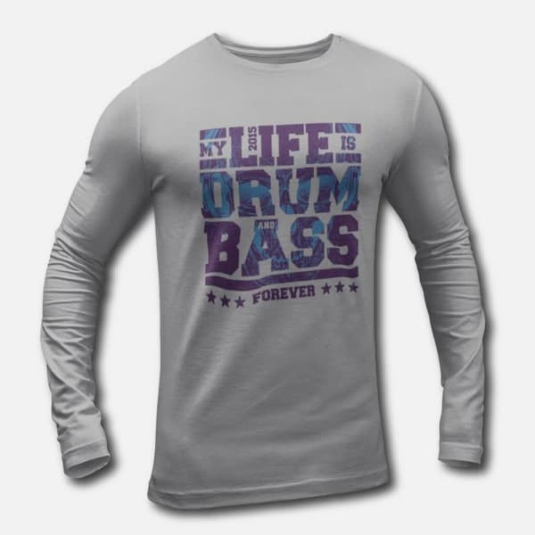 Drum & Bass V.1 - Men's Long Sleeve T-Shirts - Image 2
